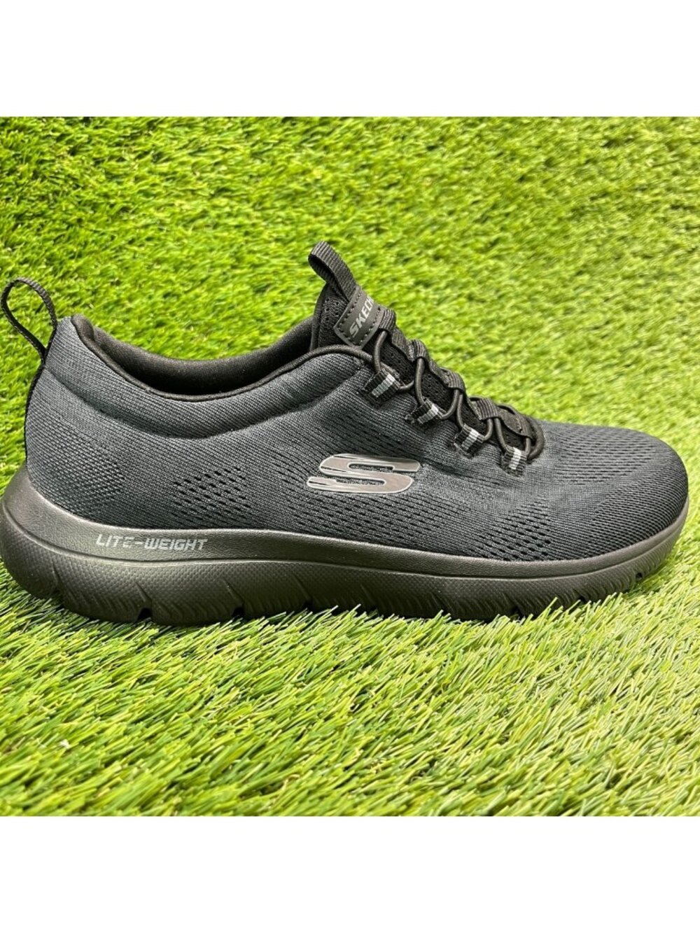 Skechers Summits Louvin Mens Size 8.5 Black Athletic Slip On Shoes Sneakers